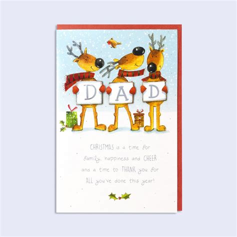 Christmas Card Dad - Garlanna Greeting Cards