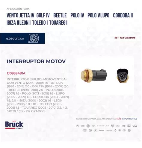 Bulbo Motoventilador Vento Jetta Golf A Polo Lupo Ibiza En Venta En