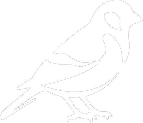 Premium Vector Goldfinch Outline With Transparent Background