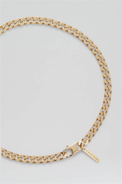 FLAT CHAIN CHOKER - LIGHT.GOLD - Scanlan Theodore