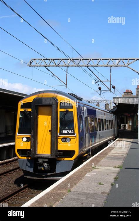 Northern Trains Express Sprinter Class 158 Diesel Multiple Unit 158782 In Platform 1 Carnforth