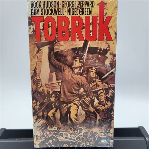 Tobruk Vhs 1990 Mca Universal Home Video Rock Hudson New Factory