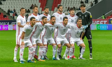 Iran National Football Team Players Saeid Ezzatollahi and Omid Ebrahimi ...