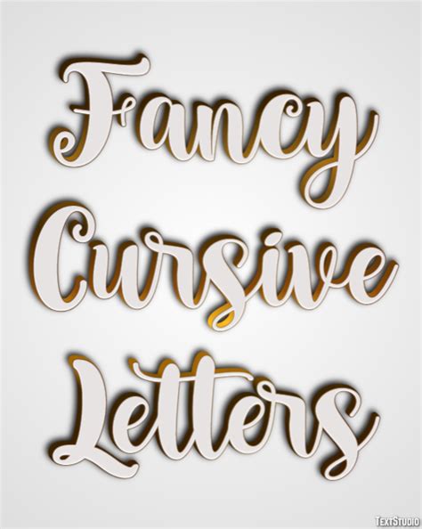 Fancy Cursive Letters Text Effect And Logo Design Font