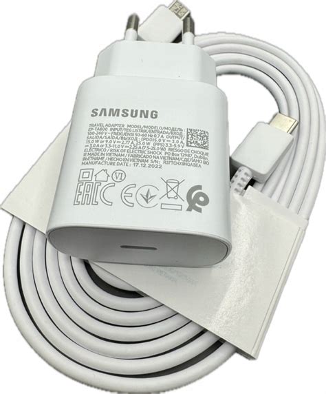 ORYGINALNA SZYBKA ŁADOWARKA 25W PD QC SAMSUNG KABEL C C 180CM S23 S21