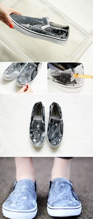 Diy 8 Langkah Mudah Menghias Sepatu Kanvas Dengan Teknik Marbling