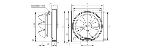 Km Lighting Product Kdk Ventilating Exhaust Fan Wall Type Aaq