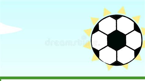 2d Animation Football Field with Soccer Ball. Stock Video - Video of ...