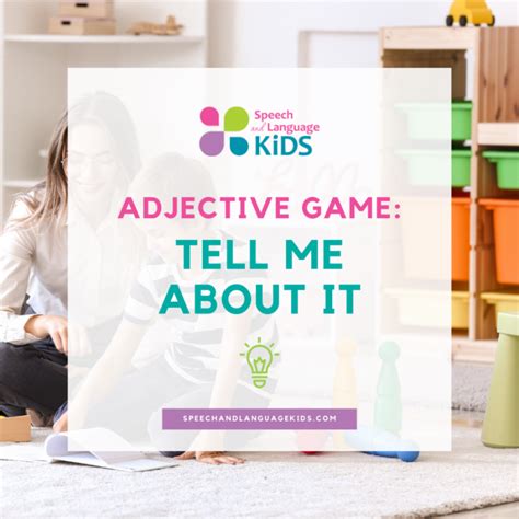 Adjective Games: Free, Printable File Folder Game - Speech And Language Kids