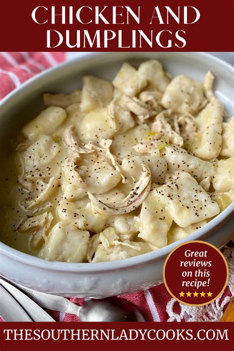 Chicken And Dumplings Easy Recipe The Southern Lady Cooks Chicken