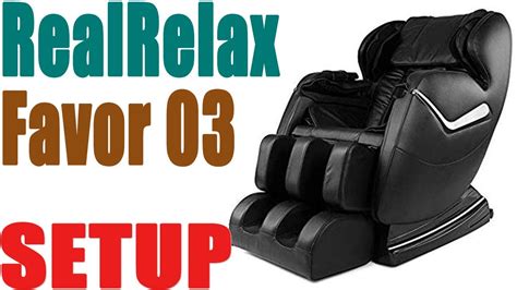 Real Relax Favor Massage Chair How To Setup Youtube