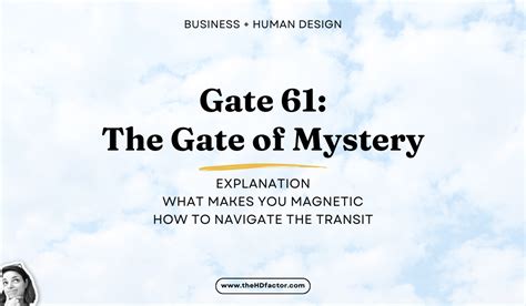 61 Gate Of Mystery Human Design Explained Alignment Transit HD