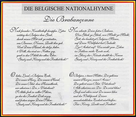 la brabanconne hymne national de la belgique belgische volkslied