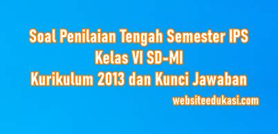 Soal Pts Ips Kelas Semester Dan Jawaban