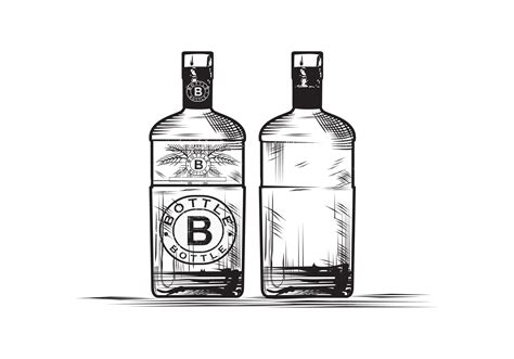 Bottle sketch design illustration 2285703 Vector Art at Vecteezy