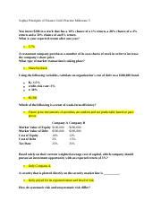 Sophia Principles Of Finance Unit3 Practice Milestone 3 Docx Sophia