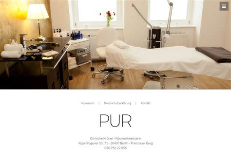 Pur Kosmetik Netzweite Webdesign Berlin