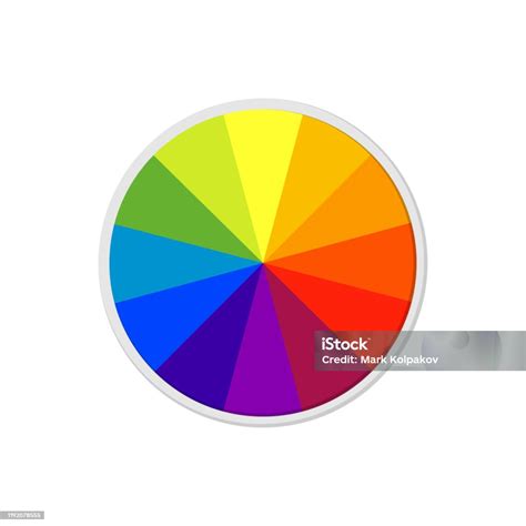 kombinasi lingkaran skema warna  flat vektor ilustrasi stok