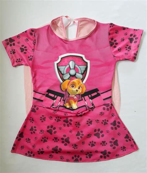 Fantasia Patrulha Canina Skye Infantil Roupa Infantil Para Menina