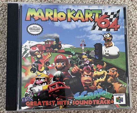 Mario Kart 64 Greatest Hits Soundtrack Music CD CASE Nintendo 64