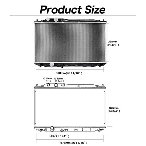 Autosaver Radiator Compatible With Honda Civic Aluminum Radiator Eng