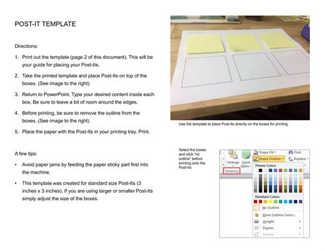 DIY Printable Post-Its | PPTX