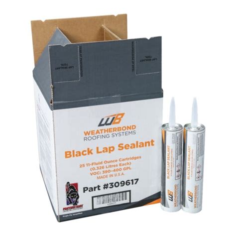 Shop Lap Sealant 11 Oz Tubes Black And White Case Of 25 Cartridges Per