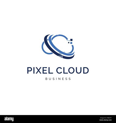 Pixel Cloud Logo Design Inspiration Stock Vector Image And Art Alamy