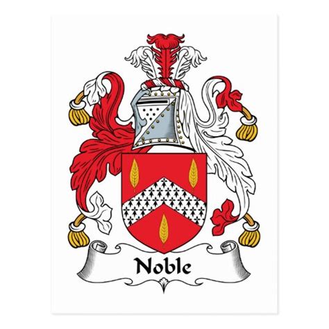 Noble Family Crest Postcard | Zazzle