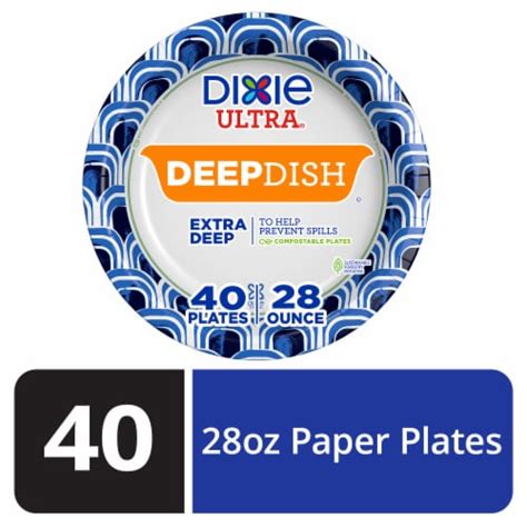 Dixie Ultra Deep Dish Printed Paper Plate Ct Oz Fred Meyer