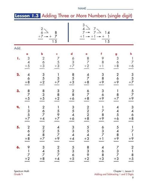 Spectrum Math Grade 4 Worksheets Worksheets Master