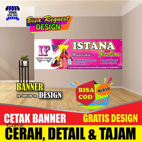 Contoh Spanduk Jualan Baju