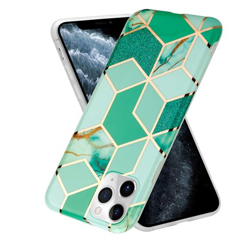 Marmeren Patroon Iphone 11 Pro Hoesje Groen Phone Factory