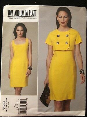 Sewing Patterns Instructional Media For Sale EBay Vogue Dress