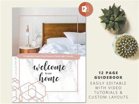 Welcome Book Airbnb Home Rental Guidebook Printable Template Printable