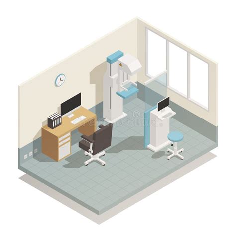 Hospital Equipment Isometric Set Stock Vector Illustration Of