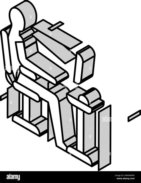 Ergonomics Principles Mechanical Engineer Isometric Icon Vector