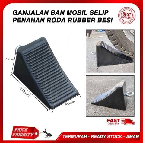 Jual Ganjelan Ban Mobil Parkir Penahan Roda Rubber Wheel Parking