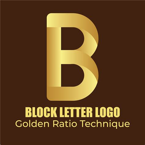 Golden Ratio Block Letter "B" Logo on Behance