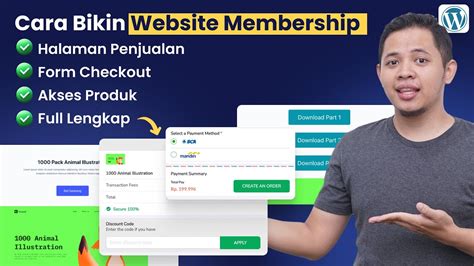 Cara Membuat Website MEMBERSHIP Jual Produk Digital Produk Fisik