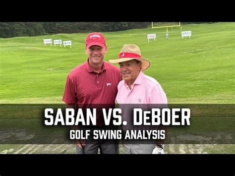 Nick Saban Vs Kalen DeBoer Golf Swing Analysis YouTube