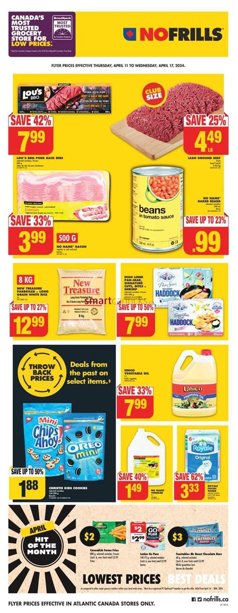 No Frills Atlantic Flyer April 11 To 17