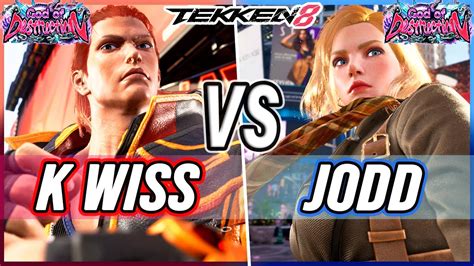 T8 K Wiss Hwoarang Vs Jodd Nina Tekken 8 YouTube