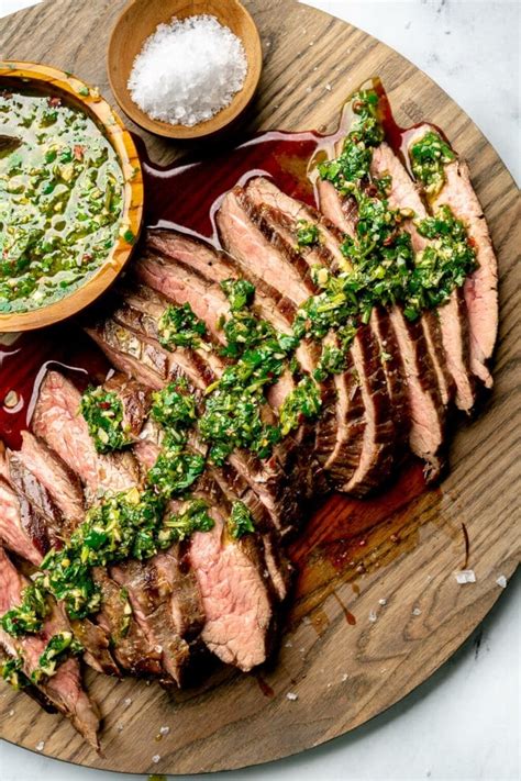 Flank Steak With Chimichurri Sauce Fed And Fit