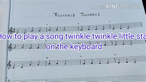 Twinkle Twinkle Little Star In C Major Scale On Keyboard Youtube