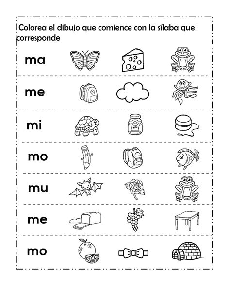 Sílaba ma me mi mo mu PDF Spanish reading Montessori homeschool