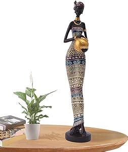 Myjio African Art Sculptures Collectible Art African Women Figure