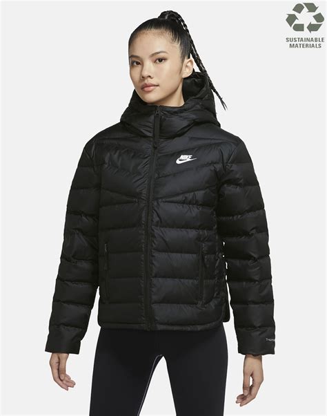 Nike Womens Therma Fit Repel Windrunner Hooded Jacket Black Life