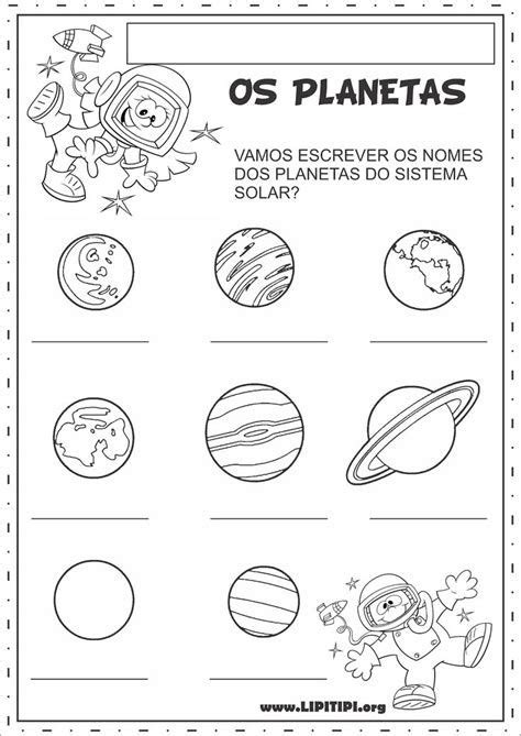 Atividades Sobre Os Planetas Para Imprimir Online Cursos Gratuitos