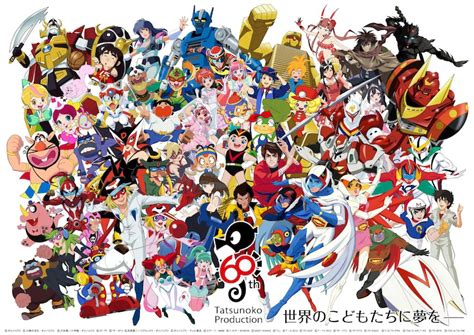 Tatsunoko Production Releases 60th Anniversary Art with 60 Characters